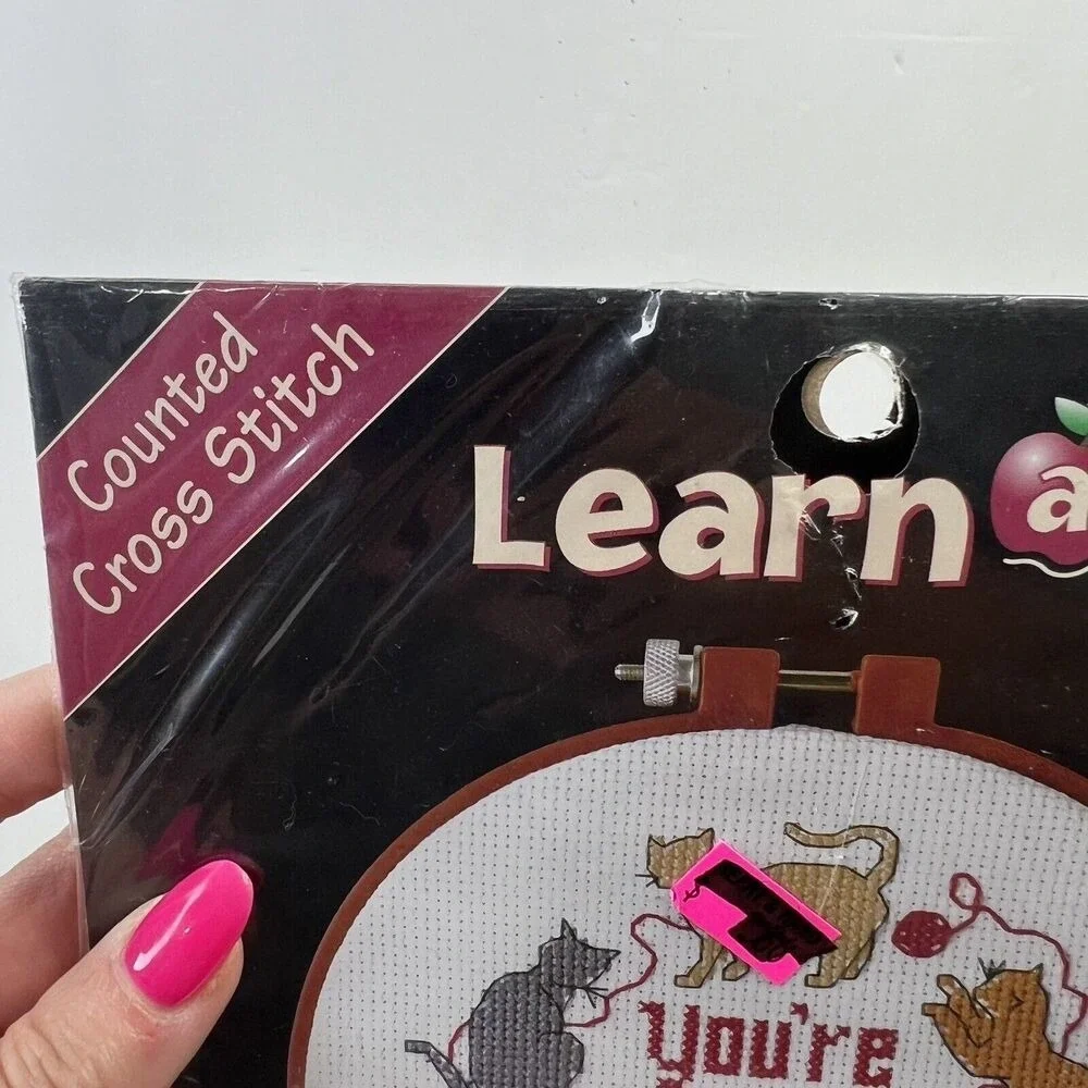 Dimensions Counted Cross Stitch Kit Among Friends‎ Cats #72663 Learn a Craft NEW